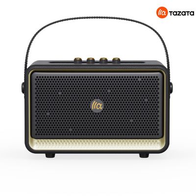 Tazata Harmony III haut-parleur Bluetooth noir avec un port de guitare à plusieurs boutons à régler
